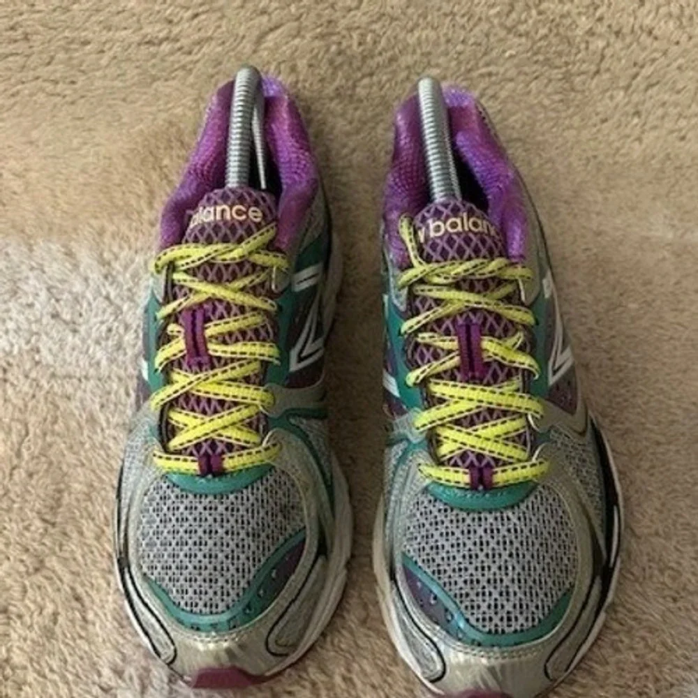 New Balance 1080v3 Womens 7 Running Shoes Teal Purple Silver W1080SP3 N2